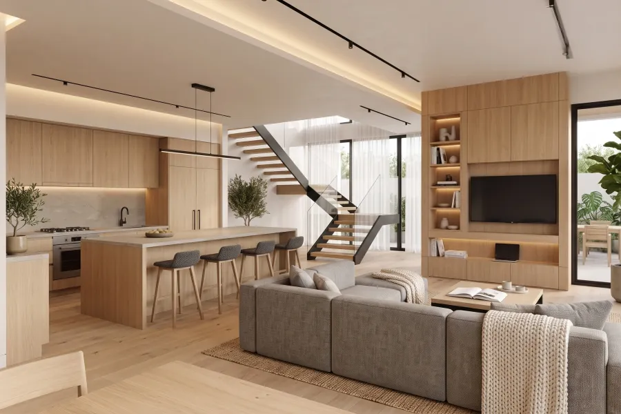 AI interior visualization generated from an interior design screenshot