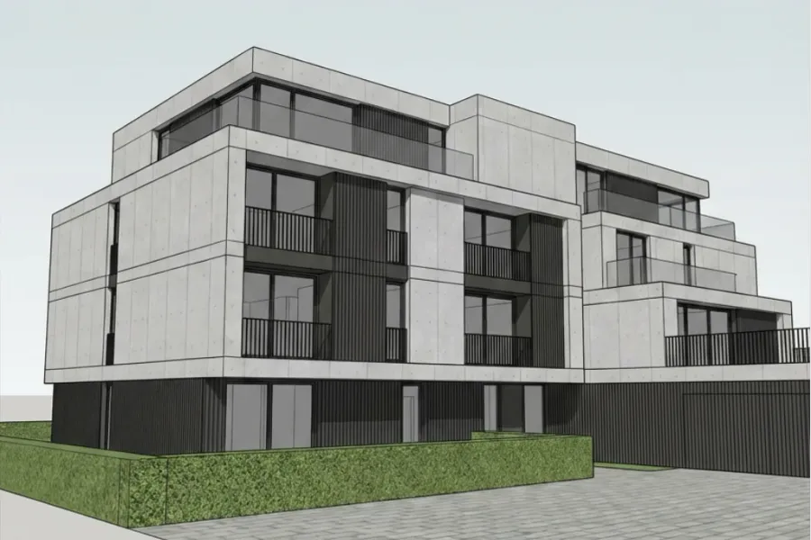 3D model screenshot prepared for automatic AI exterior visualization