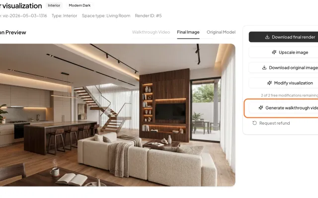 Create a Walkthrough Video with One Click